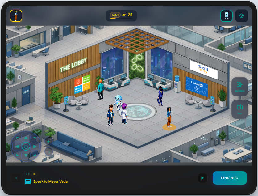 Skill City on Tablet